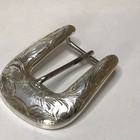Western Silversmiths Sterling Silver  75    Hand Engraved Belt Buckle 18 5g  ss27 