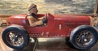 Bugatti Large Vintage Collector Car With Driver 20   x10   x10    