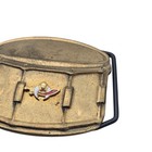 Vintage Baron Buckle Snare Drum Solid Brass Belt Buckle With Shriners Symbol