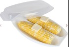 New Nib Microwave Corn On The Cob Cooker Steamer With Lid Dishwasher Safe Dish