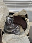 Burberry Lace-up Peep Toe Ankle Boots Brown Suede Size 36 New W  Box   Dust Bag