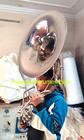 Sousaphone Tuba 22  Bell In Chrome Polish Made Of Pure Brass case  free Shipping