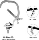 10 Pack Stmidvg Stage Light Clamp Hook aluminum Alloy Truss C-clamp load Capacit