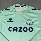 Everton Soccer Jersey Shirt Mens Large Green Long Sleeve Hummel Andr   Football