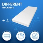 Ak Trading Upholstery Foam Medium Density Cushion 6 h X 30 w X 72 l