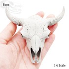 American Bison Skull Replica - 1 6 Scale For Decoration Curio Cabinet Miniature