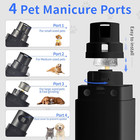 Professional 4-speed Rechargeable Dog Nail Grinder With Uv   Interactive Lights 