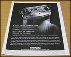 2010 Geico Car Insurance Print Ad Advertisement Gecko Berkshire Hathaway Vintage