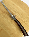 Vintage Steel Honing Knife Sharpening Rod Tool   14   l Interesting Handle