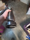 Vtg Solid Hammered Bronze Cemetery Memorial Flower Vase Heavy Duty 5lbs 