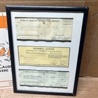 Beverly Hills  90210 Prop Set Peach Pit Health Permits   Safety Sign - Julien   s