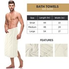 Utopia 4 Pack Bath Towels 100  Cotton Quick Dry 27 X 54 Inches Ivory