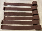 6 Rolls Of Rich Brown Wool Rug Braiding Fabric 60 x1 5  A Roll Total Of 10 Yards