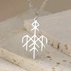 Wardruna Symbol Necklace Elder Futhark Nordic Vikings Runes Pendant Protection
