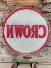Vintage Original Gas Pump Globe Lens Crown 13 5 Inch