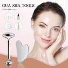 Aresvns Stainless Steel Facial Roller   Gua Sha  Silver