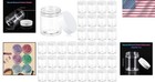 Airtight 3 Oz Plastic Jars With Screw-on Lids     Ideal For Cosmetics   Crafts