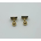 Vintage Gold Tone Cuff Links Approximate  5in