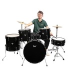 Glarry 5-piece Complete Full Size Pro Adult Drum Set Kit School Band For Gift