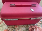 Vtg Samsonite Suitcase Saturn Hot Pink Luggage Set Key Train Case Makeup Mcm