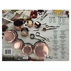 Miu Copper Plated Exterior Measuring Cups   Stainless Steel Spoons 10 Piece Set