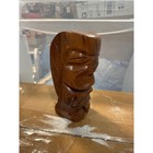 Vintage Hand Carved Wooden Tiki Statue Figure Polynesian Tropical Decor 4 5 