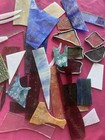 Stain Glass Lot Small Pieces Repairs Create Supplies Colors Art Craft Sun   8 Lb