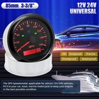 6 Gauge Set 85mm Gps Speedometer 0-160mph Turn Signal High Beam Waterproof