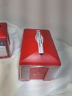  2  New Red  Expressnap Napkin Dispensers Side Advertising Restaurant Deli