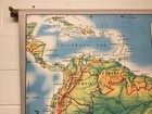 Vintage Rand Mcnally Simplified Merged Relief Pull Down Cloth Map M200