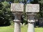 Antique Pair Victorian Architectural Salvage Chippy Paint Porch Balusters 19 5 
