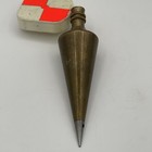 Dietzgen 16 Oz Brass Plumb Bob  Removable Steel Tip And Gammon 6    String Reel