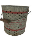 Vintage Falls City Air Breather Galvanized Metal Minnow Bucket 1950 s