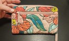 Vera Bradley Floral Zip-around Turnlock Wallet  Pink Orange Teal Yellow
