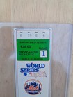1986 Mets World Series Game 1 Ticket Stub