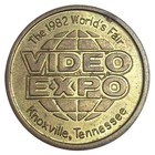 1982 Knoxville World s Fair Token - Video Game Expo  Space Invaders 1980s Arcade