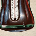 Coca-cola Bottle Shaped Metal Sign Wall Thermometer Vintage 1950s Near Mint