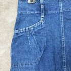 Vintage Sunset Blues Skirt Juniors 14 Denim High Waisted Pencil Midi Usa Pockets