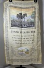 Vintage Linanne Linen Tea Towel The Selkirk Grace Robert Burns Unused