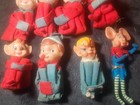 Lot Of 11 Vintage 50 60s Knee Hugger Christmas Pixie Elves Bite Star Japan Rare