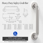 Bathroom Grab Bar 12in Handicap Shower Safety Handle Stainless Steel 500lb