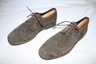 Alpine Swiss Beau Men   s 11 M Brown Suede Wingtip Brogue Oxford Dress Shoes S817