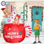 Christmas Inflatable Outdoor Decorations 6ft Gingerbread