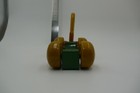 Vintage Kouvalias Wooden Duck Duckling Pull Along Toy Greek Used