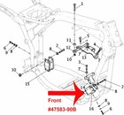 Front Motor Mount Engine Isolator For Harley Davidson Dyna Fxd 1991-17 47583-90b