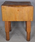 Antique Primitive Country Butcher Block     Cool Look  21887