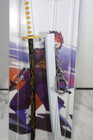 Demon Slayer Tanjiro Kamado Toy Katana Metal Sword Keychain White Black
