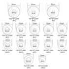 115 Pcs Stainless Steel Large Fender Washers  15 Sizes Flat Penny Washers Assort