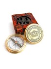 Brass Compass Nautical Antique Vintage Pocket Gift Vintage Maritime Marine