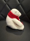 Coca Cola Plush 4  White Polar Bear With Red Scarf 2020 - New